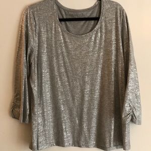 Zenergy top silver metallic